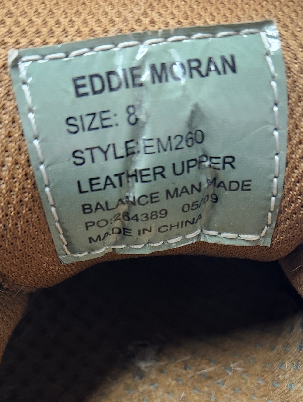 Eddie Moran Vintage Chunky Brown Leather Oxfords Sz 8 Dark Academia Grunge Goth - Picture 5 of 9